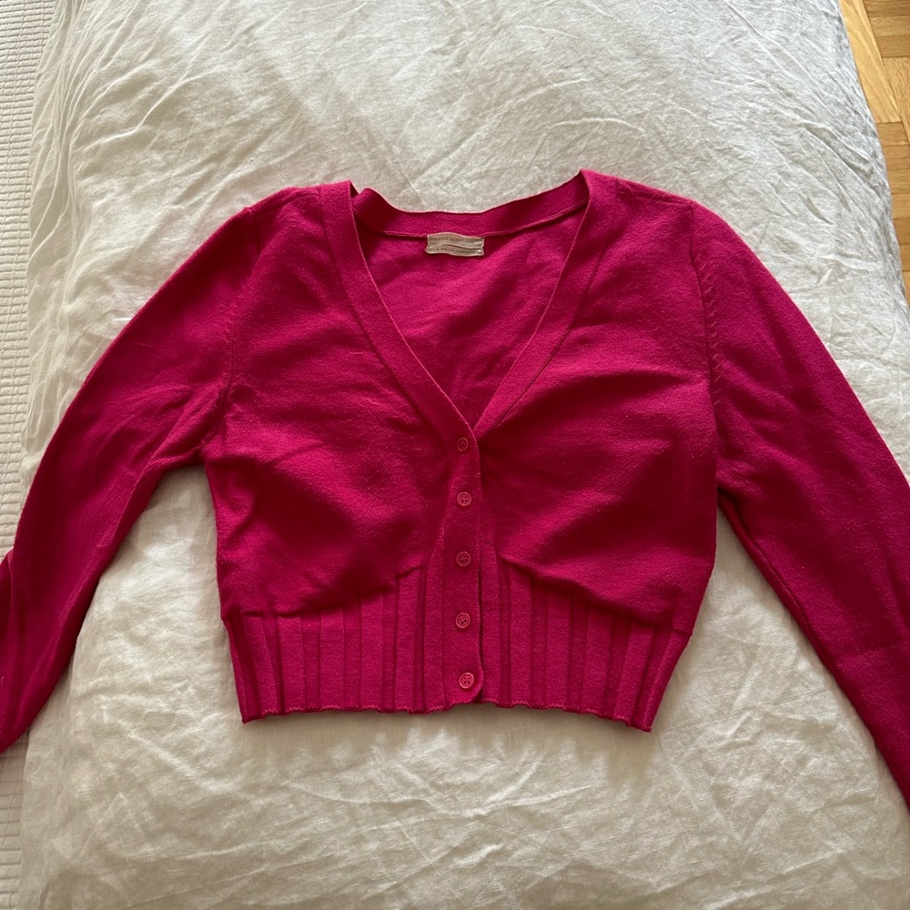 Pink cropped Urban Outfitters sweater
